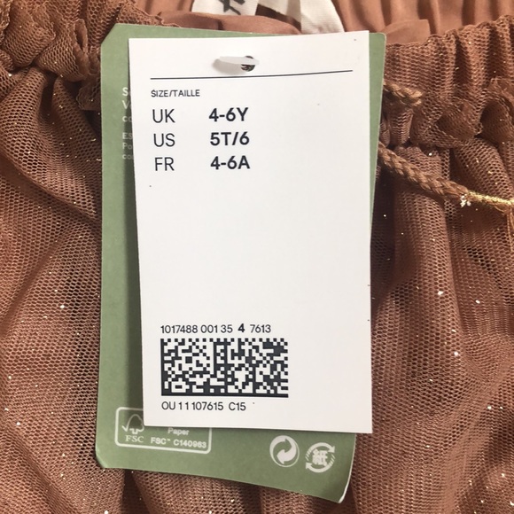 H&M Glittery Tulle Skirt (Size 4-6Y 5T/6) - Picture 8 of 8